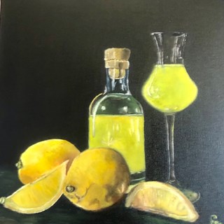limonchello met citroenen